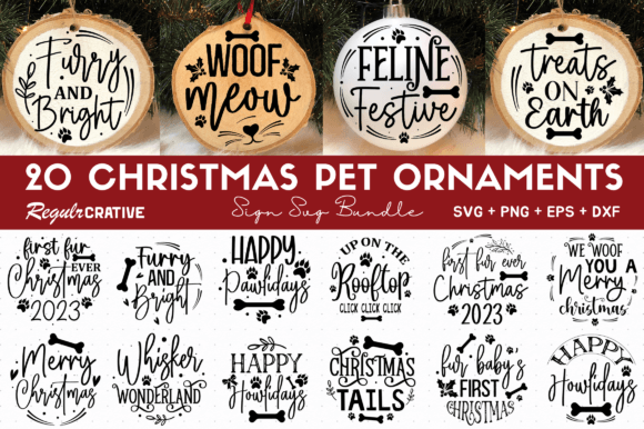 Download Pet Christmas Ornament Svg Bundle - Christmas Collection