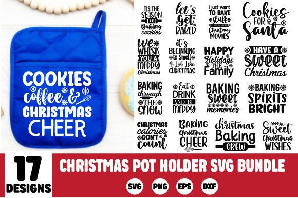Download Christmas Pot Holder SVG Bundle - Christmas Collection