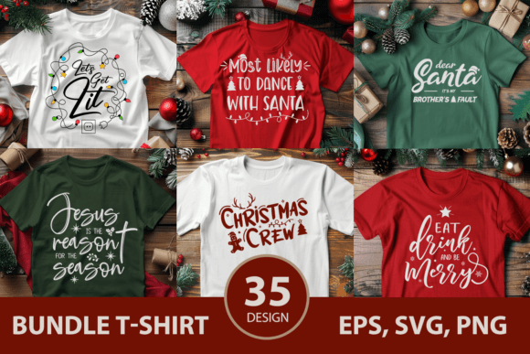 Download Christmas Shirt Bundle, Xmas Shirt Svg - Christmas Collection