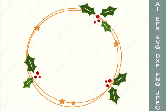 Download Christmas Wreath Svg, Holly Wreath Svg - Christmas Collection