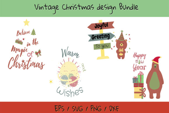 Download Vintage Christmas Design Bundle - Christmas Collection
