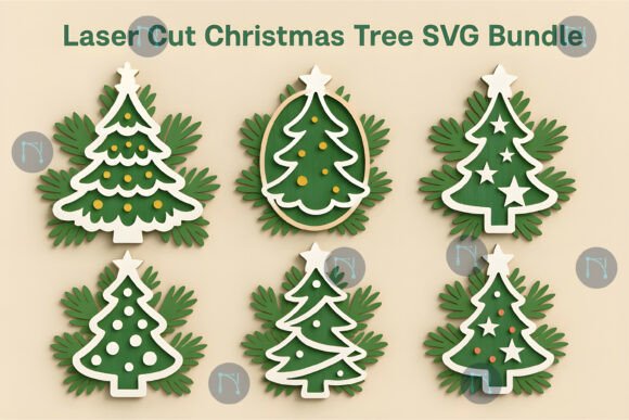 Download Laser Cut Christmas Tree SVG Bundle - Christmas Collection