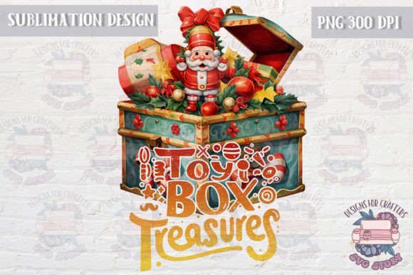 Download Retro Christmas PNG Sublimation Toy Box - Christmas Collection