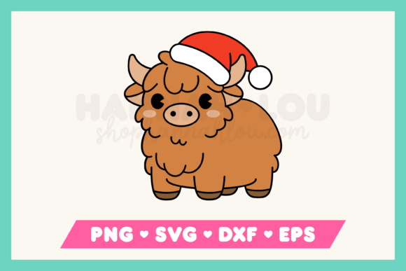 Download Christmas Highland Cow SVG - Christmas Collection