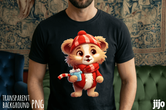 Download Teddy Bear Christmas Gift PNG - Christmas Collection