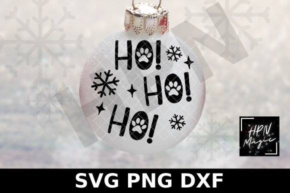 Download Ho Ho Ho SVG Pet Christmas Ornament SVG - Christmas Collection
