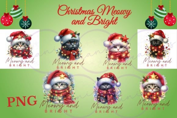Download Christmas Meowy and Bright Cats - Christmas Collection