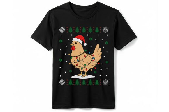 Download Chicken Christmas Lights T-shirt - Christmas Collection