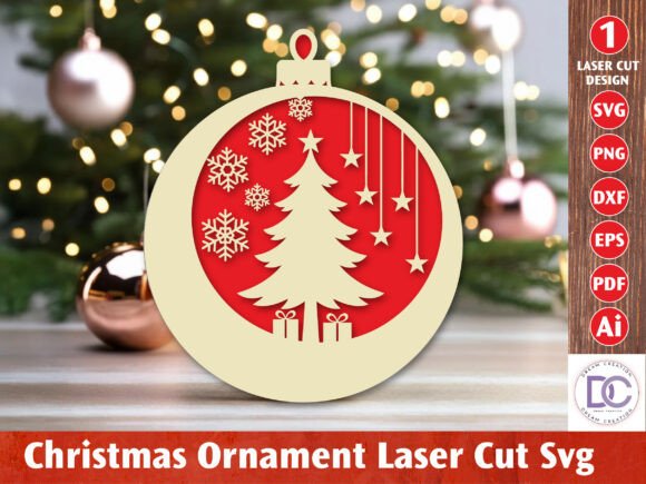 Download Christmas Ornament Laser Cut File - Christmas Collection