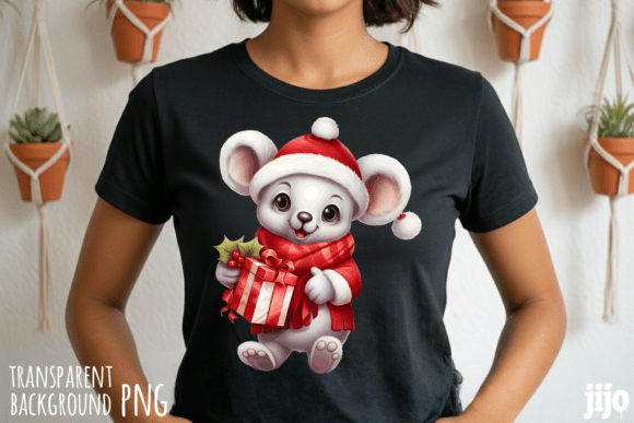 Download Koala Santa Christmas Gift PNG - Christmas Collection