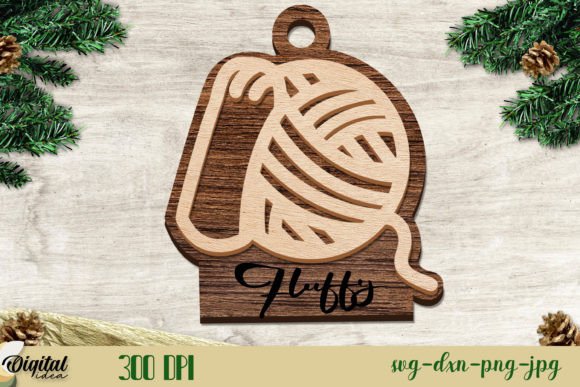 Download Christmas Cat Bauble Layered - Christmas Collection