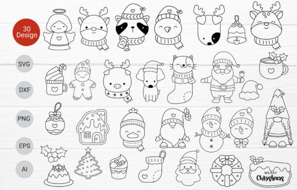 Download 30 Christmas Bundle SVG for Cut File - Christmas Collection