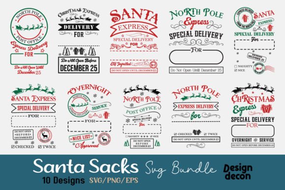 Download Christmas Santa Sack Bundle - Christmas Collection