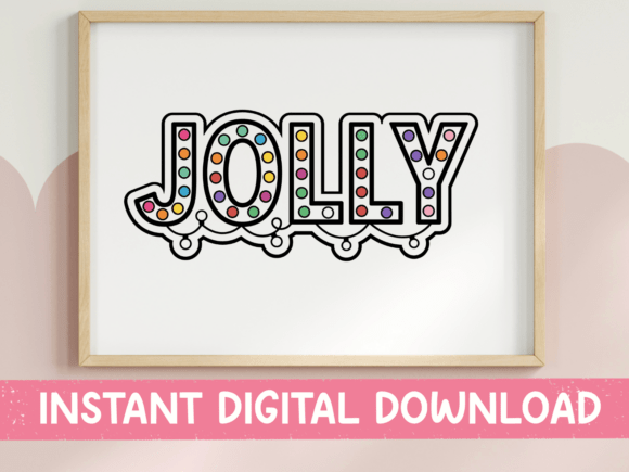 Download Jolly Word Art Christmas Sticker - Christmas Collection