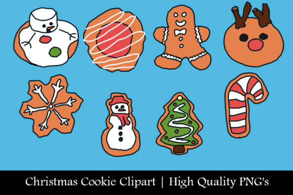 Download Christmas Cookie Clipart Pack - Christmas Collection