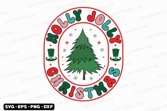 Download Retro Christmas Svg, Holly Jolly Svg - Christmas Collection