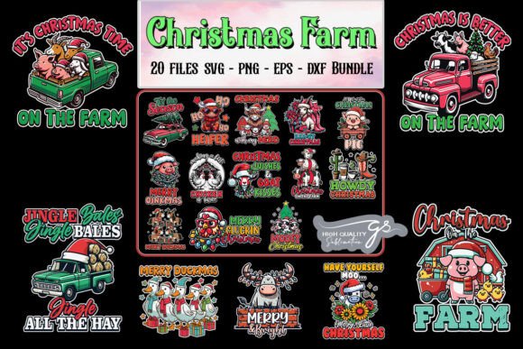 Download Christmas Farm SVG Bundle - Christmas Collection