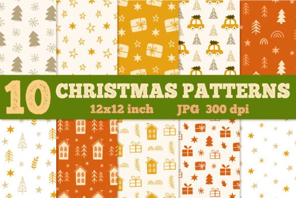 Download Winter Holidays Christmas Digital Papers - Christmas Collection