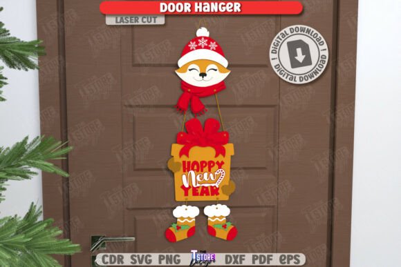 Download Christmas Door Hanger Laser Cut | Xmas - Christmas Collection