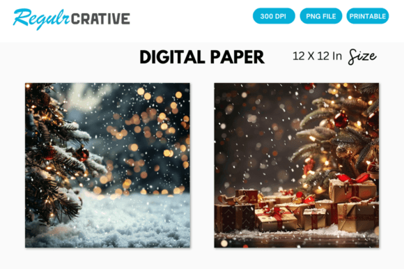 Download Xmas Background, Christmas Digital Paper - Christmas Collection