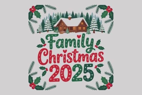 Download Family Christmas 2025 SVG.Cozy Cabin Hol - Christmas Collection