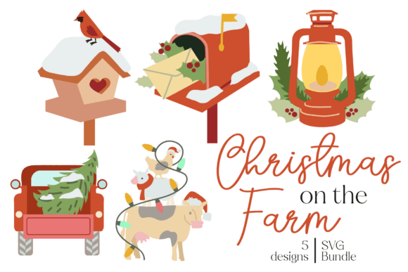 Download Christmas on the Farm SVG Bundle - Christmas Collection