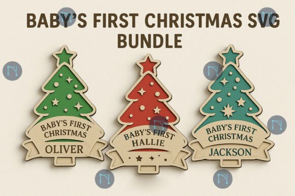 Download Baby’s First Christmas Tree SVG Bundle - Christmas Collection