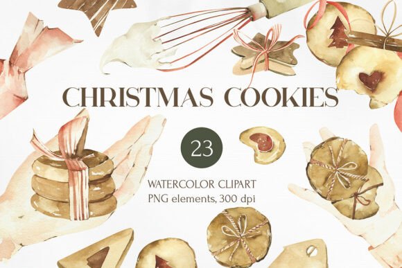 Download Watercolor Christmas Cookies Collection - Christmas Collection