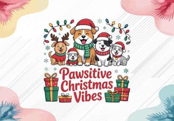 Download Pawsitive Christmas Vibes SVG PNG - Christmas Collection