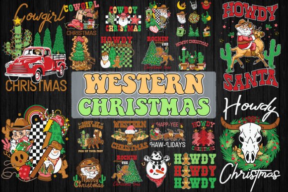 Download Western Christmas Bundle SVG 20 Designs - Christmas Collection