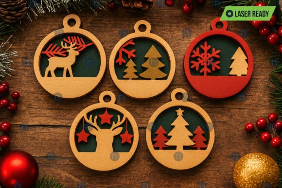 Download Christmas Decor Laser Cut SVG Bundle - Christmas Collection