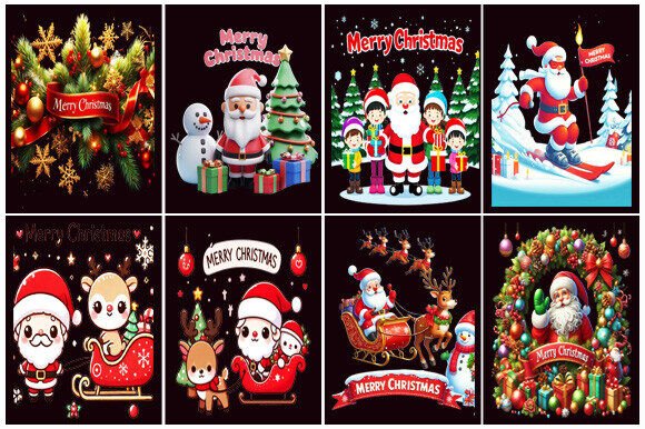 Download Christmas Santa Claus Designs Bundle - Christmas Collection