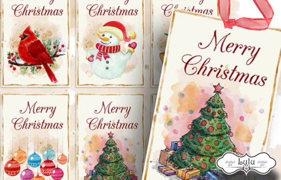 Download Watercolor Christmas Cards - Christmas Collection