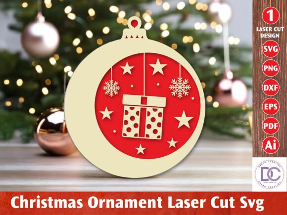 Download Christmas Ornament Laser Cut File - Christmas Collection