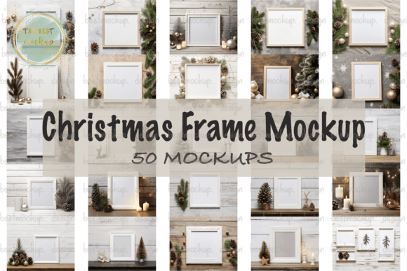 Download Bundle Christmas Frame Mockup - Christmas Collection