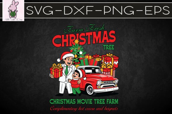 Download Vintage Christmas Tree Farm Festive SVG - Christmas Collection
