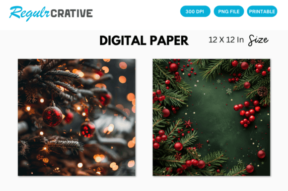 Download Xmas Background, Christmas Digital Paper - Christmas Collection