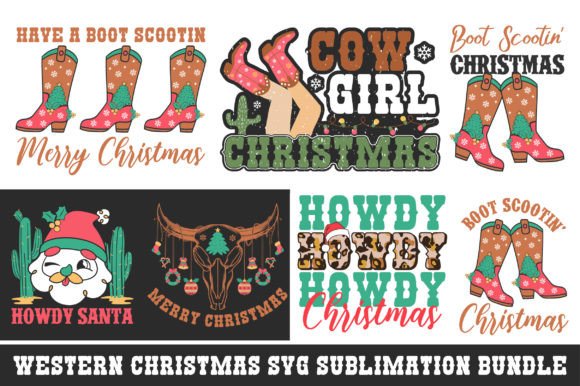 Download Western Christmas SVG Sublimation Bundle - Christmas Collection