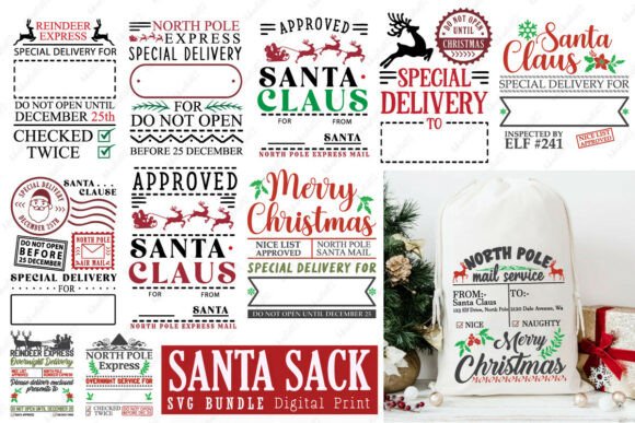 Download Santa Sack Svg Bundle - Premium Resources