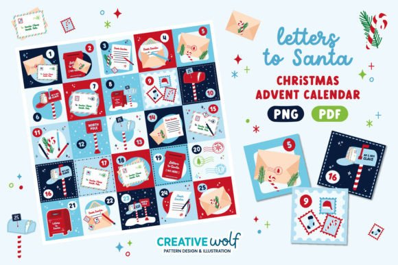 Download Christmas Advent Calendar Letters Santa - Christmas Collection