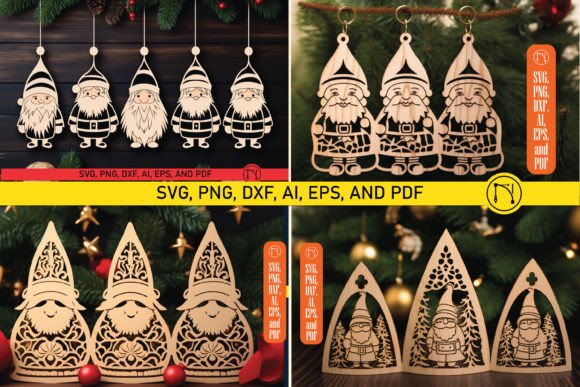 Download Laser Cut Christmas Gnome SVG Bundle - Christmas Collection