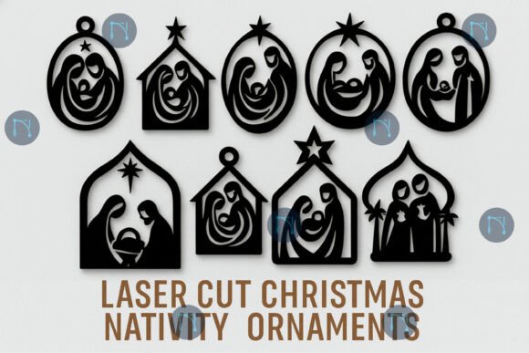 Download Christmas Nativity Ornaments SVG Bundle - Christmas Collection