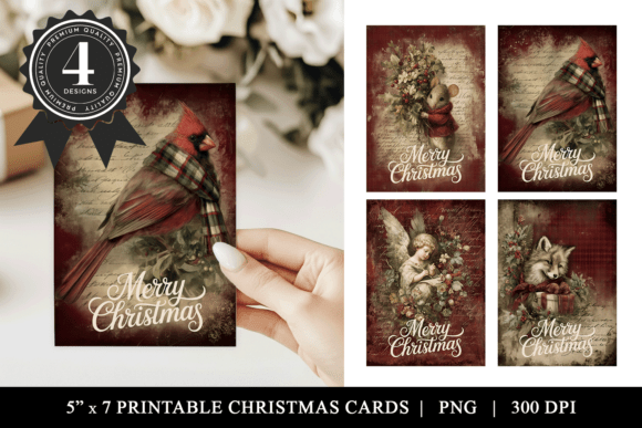 Download Vintage Cardinal Christmas Cards - Christmas Collection