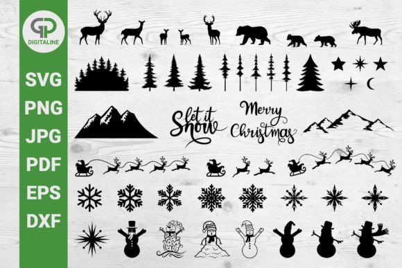Download Christmas Bundle SVG Winter Elements SVG - Christmas Collection
