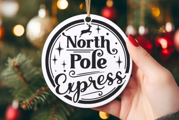 Download North Pole Express Round Christmas SVG - Christmas Collection
