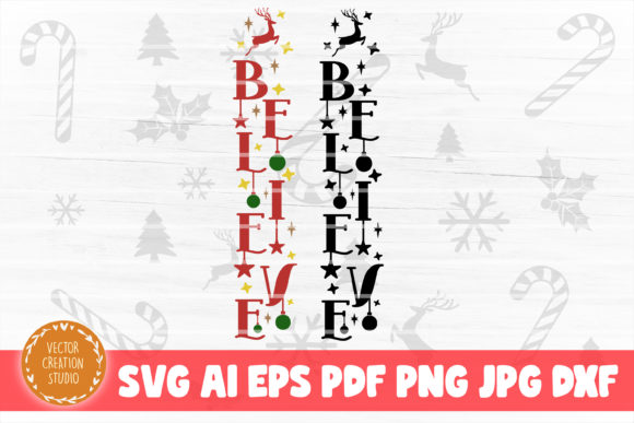 Download Believe Christmas Porch Sign SVG - Christmas Collection