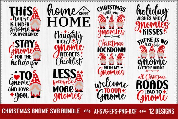 Download Christmas Gnome SVG Bundle - Christmas Collection