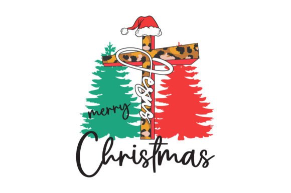 Download Jesus Cross Christmas SVG Sublimation - Christmas Collection