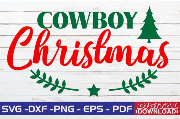Download Cowboy Christmas SVG Design - Christmas Collection