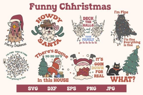 Download Funny Christmas Bundle, Svg and Sublim - Christmas Collection
